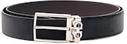 Buy 萨尔瓦托·菲拉格慕黑色小牛皮腰带 3.5厘米宽 67A037-708206