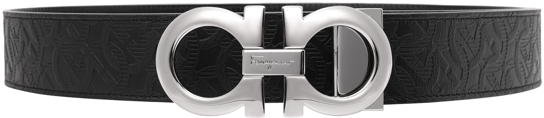 Salvatore Ferragamo Black Gancini Buckle Reversible Belt 3.5cm 675542-724127 Order Salvatore Ferragamo Black Gancini Buckle Reversible Belt 3.5cm 675542-724127