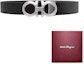 Sizing Salvatore Ferragamo Black Gancini Buckle Reversible Belt 3.5cm 675542-724127