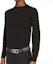 Details for Salvatore Ferragamo Black Textured Leather Silver Buckle Gancini Belt 3.5cm 67A254-734227