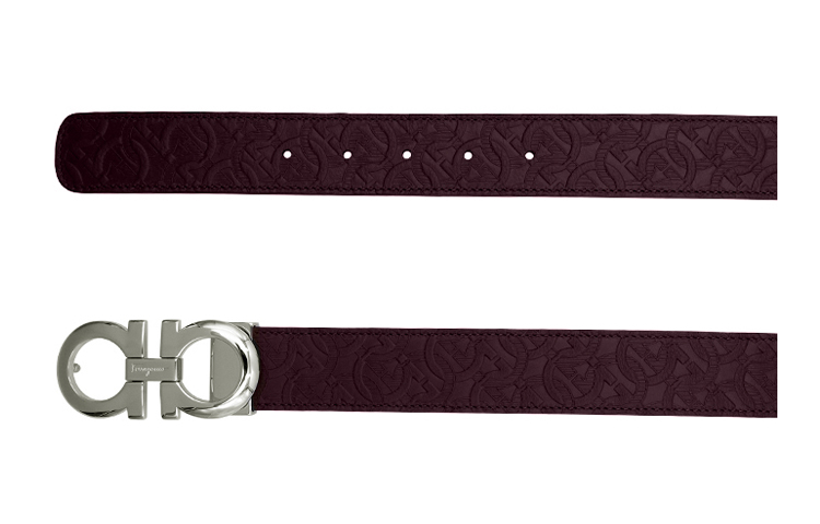 Salvatore Ferragamo Gancini Reversible Leather Belt for Men 3.5cm Wide. 675542-0741409 圖 4