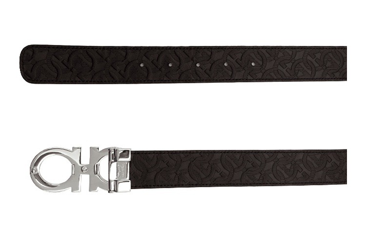 Salvatore Ferragamo Gancini Reversible Leather Belt for Men 3.5cm Wide. 675542-0741409 圖 5