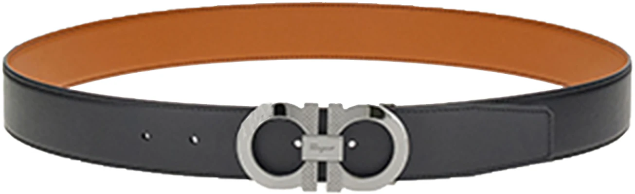 Salvatore Ferragamo Reversible Leather Belt Black/Brown 3.5cm Width Men 670084-750184 Order Salvatore Ferragamo Reversible Leather Belt Black/Brown 3.5cm Width Men 670084-750184