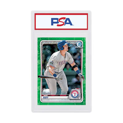 Sam Huff 2020 Bowman Chrome X Green X-Fractor /31 #BCP-237