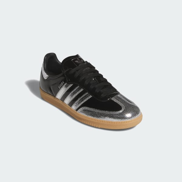 Shop Samba OG / adidas Samba OG 復古運動鞋 核心黑/銀色金屬/茶膠 KI0172