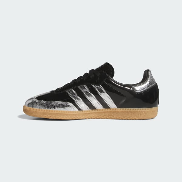 Details for Samba OG / adidas Samba OG 復古運動鞋 核心黑/銀色金屬/茶膠 KI0172