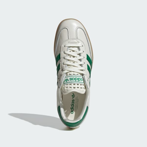 Lookbook (W) Zapatillas adidas Samba OG Blanco/Verde/Oro Metálico IH3983