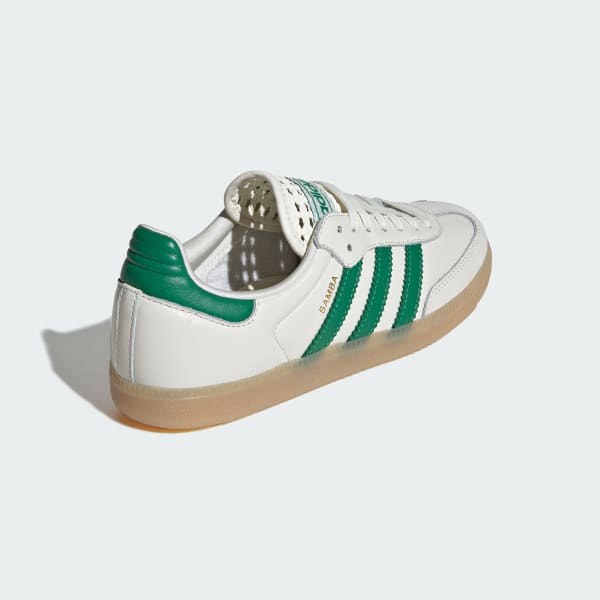 Details for (W) Zapatillas adidas Samba OG Blanco/Verde/Oro Metálico IH3983