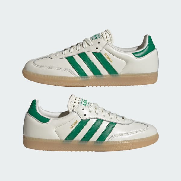 Cheap (W) Zapatillas adidas Samba OG Blanco/Verde/Oro Metálico IH3983