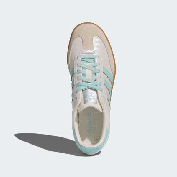 Order (W) adidas Samba OG Sepatu Off White/Semi Flash Aqua/Wonder White KJ4304