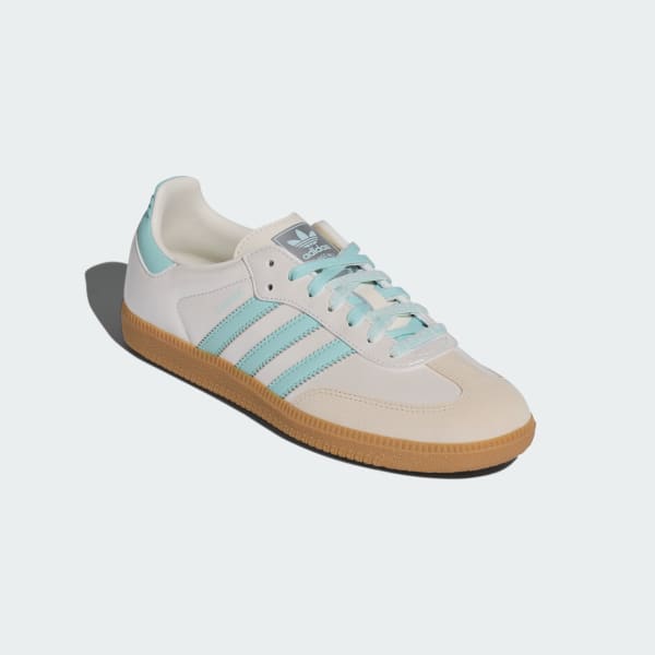 Shop (W) adidas Samba OG Sepatu Off White/Semi Flash Aqua/Wonder White KJ4304