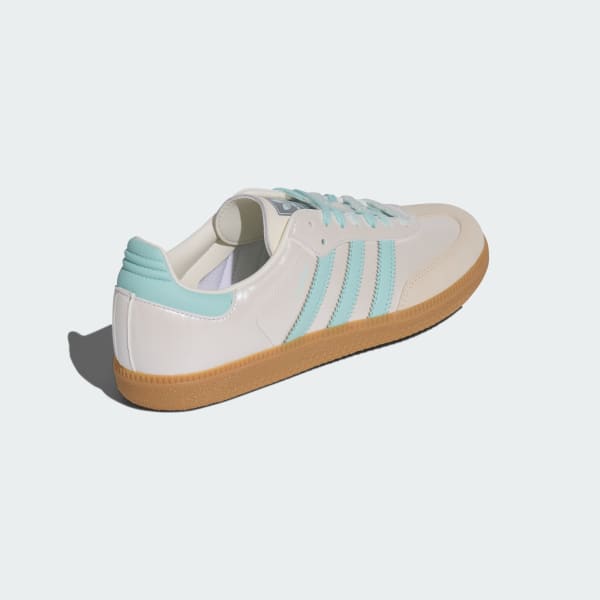 Purchase (W) adidas Samba OG Sepatu Off White/Semi Flash Aqua/Wonder White KJ4304