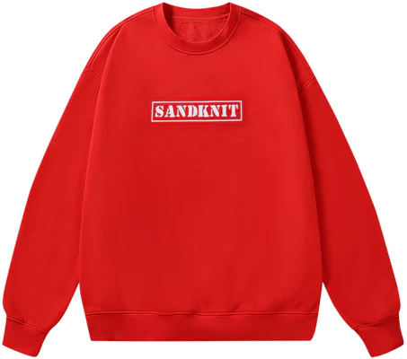 SandKnit Alphabet Logo Printed Loose Fit Fleece Pullover Sweatshirt Unisex. MM000020 Buy SandKnit Alphabet Logo Printed Loose Fit Fleece Pullover Sweatshirt Unisex. MM000020