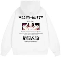 SandKnit Cartoon Character Letter Graphic Hoodie Unisex Pullover YX-1819-YH750 SandKnit Cartoon Character Letter Graphic Hoodie Unisex Pullover YX-1819-YH750
