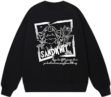 SandKnit Cartoon Lotus Rabbit Graphic Oversized Fleece Sweatshirt Unisex MM000021 SandKnit Cartoon Lotus Rabbit Graphic Oversized Fleece Sweatshirt Unisex MM000021