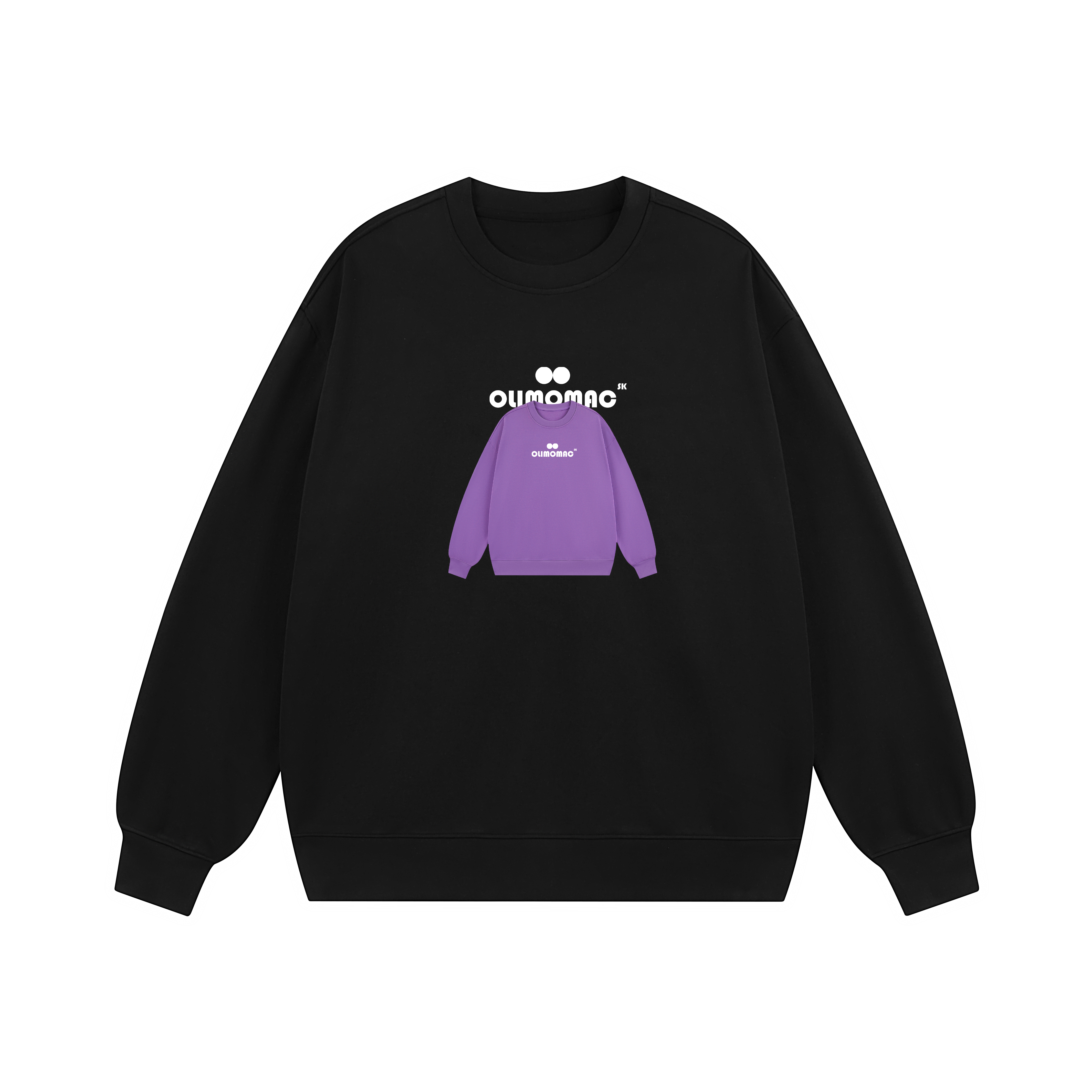 SandKnit Cartoon Print Oversized Crewneck Sweatshirt Unisex Casual Fit SO-233465