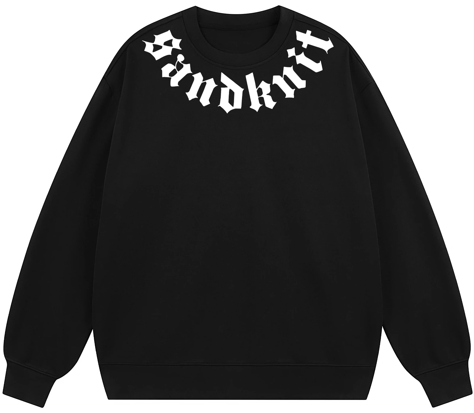 sand-knit-dopamine-series-gothic-logo-relaxed-crewneck-sweatshirt-unisex-ww-034194