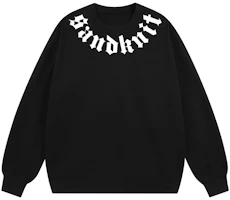 SandKnit Dopamine Series Gothic Logo Relaxed Crewneck Sweatshirt Unisex WW034194 SandKnit Dopamine Series Gothic Logo Relaxed Crewneck Sweatshirt Unisex WW034194
