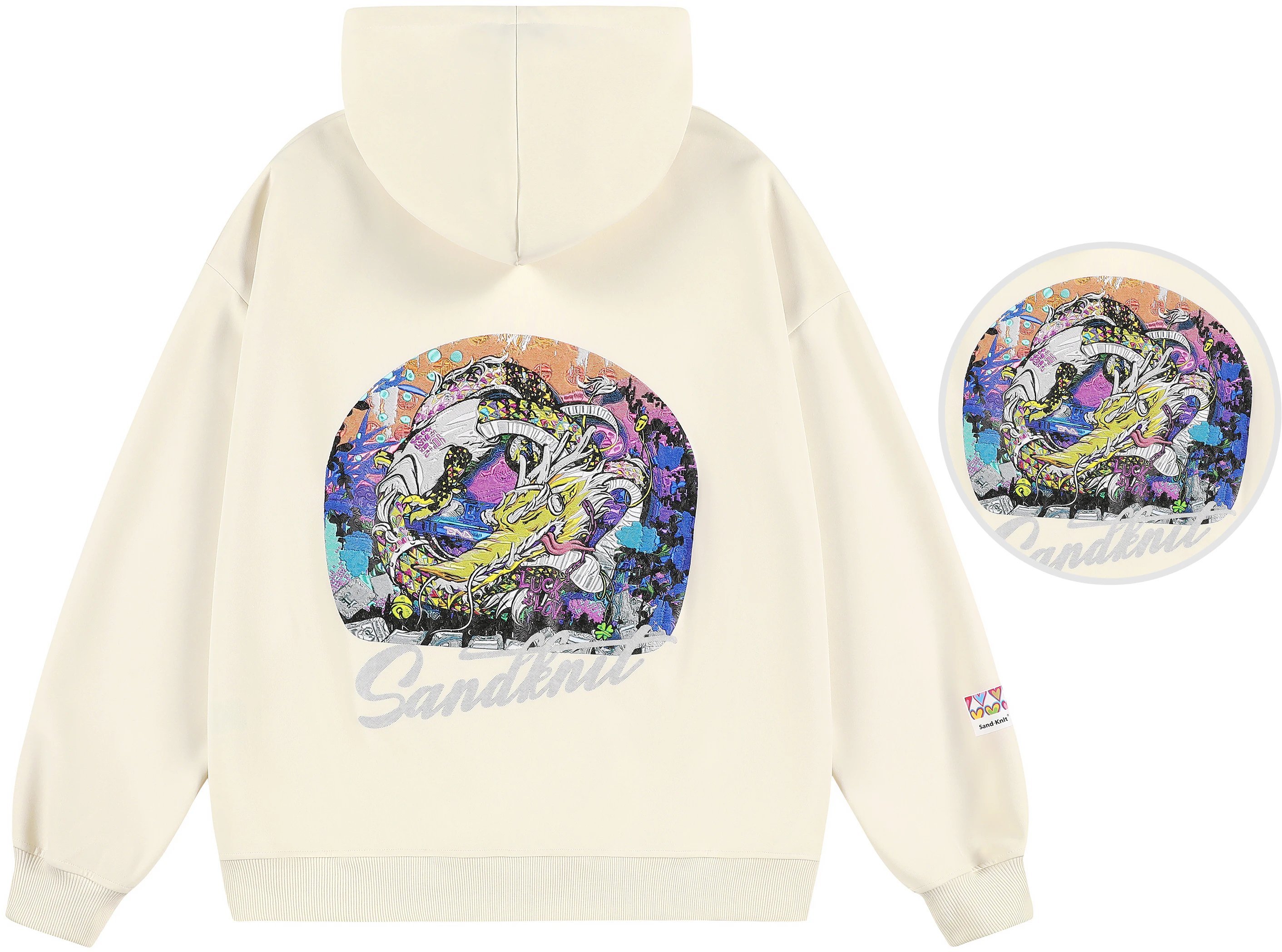 sand-knit-dragon-year-gradient-love-embroidery-hoodie-zip-up-unisex-yx-1820-yh-728