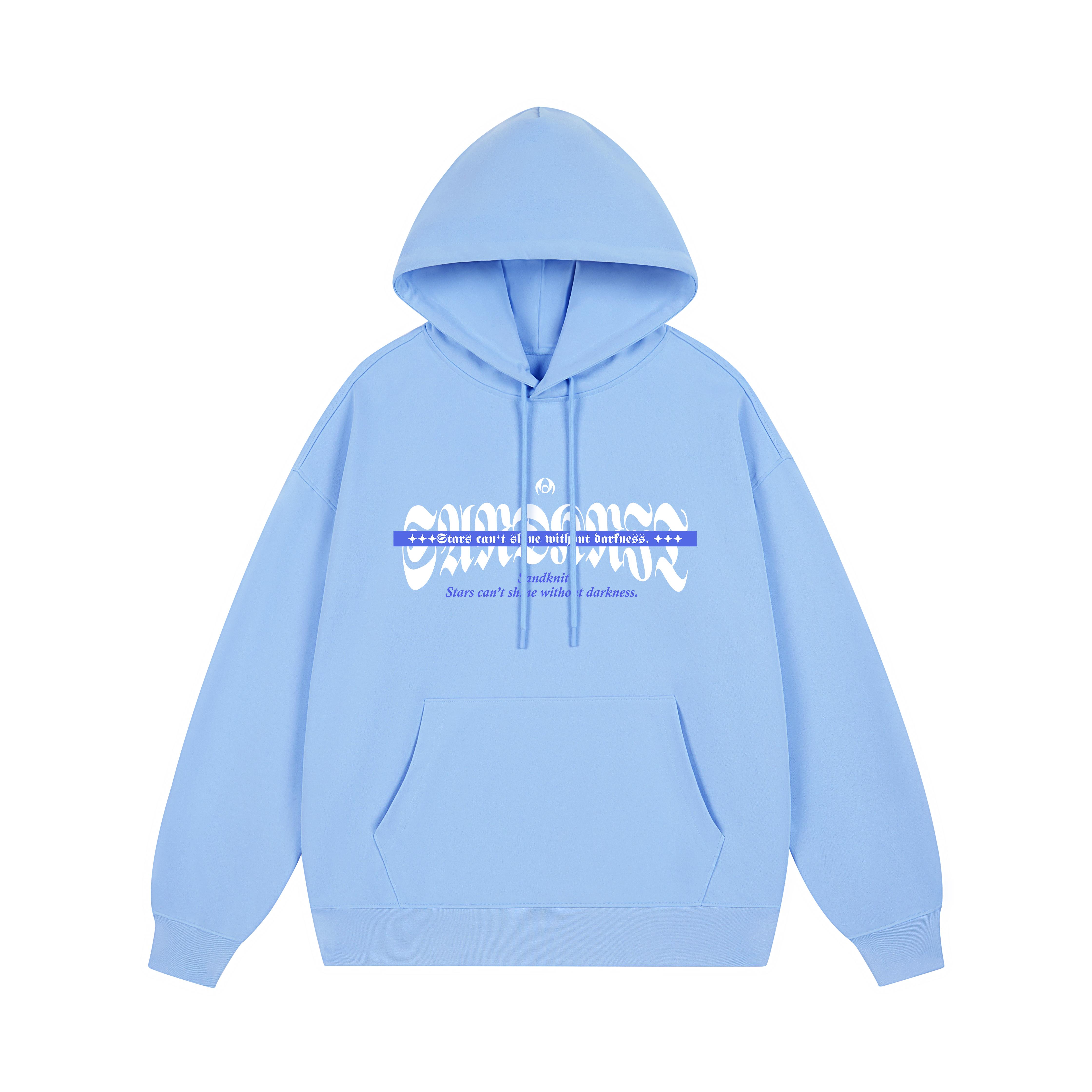 SandKnit Gothic Logo Print Casual Oversized Hoodie Unisex YX-1819-YH760