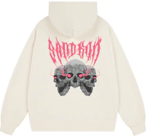 SandKnit Gothic Skull Letter Print Oversized Heavyweight Hoodie Unisex YX-1819-YH759 SandKnit Gothic Skull Letter Print Oversized Heavyweight Hoodie Unisex YX-1819-YH759