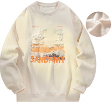 SandKnit Gradient Sunrise Print Thick Fleece Oversized Sweatshirt Unisex YX-1818-1YH621JR SandKnit Gradient Sunrise Print Thick Fleece Oversized Sweatshirt Unisex YX-1818-1YH621JR