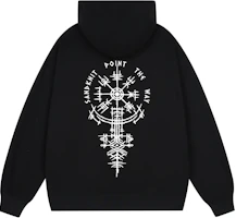 SandKnit Hand-Painted Compass Array Logo Graphic Heavyweight Hoodie Unisex Loose Fit YX-1819-YH776 SandKnit Hand-Painted Compass Array Logo Graphic Heavyweight Hoodie Unisex Loose Fit YX-1819-YH776