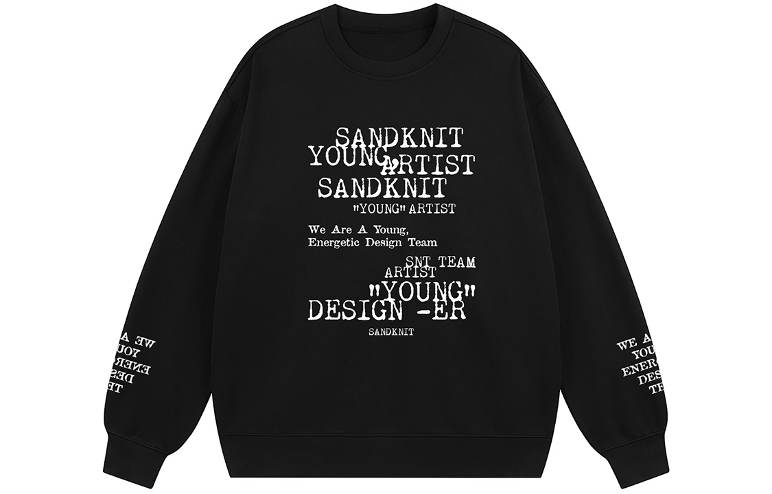 SandKnit Letter Logo Printed Pullover Casual Crewneck Sweatshirt Unisex WW034257
