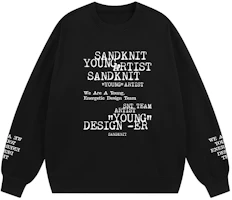 SandKnit Letter Logo Printed Pullover Casual Crewneck Sweatshirt Unisex WW034257 SandKnit Letter Logo Printed Pullover Casual Crewneck Sweatshirt Unisex WW034257