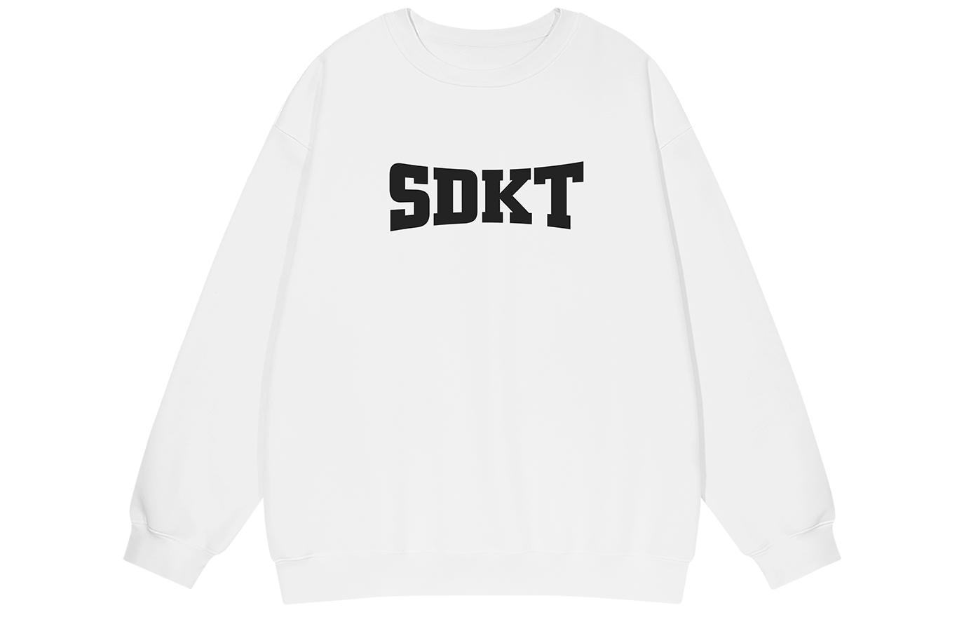 SandKnit Letter Print Oversized Crewneck Sweatshirt Unisex SD-TH223207