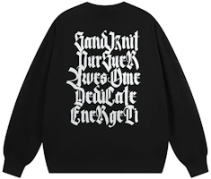 SandKnit Logo Print Oversized Pullover Crewneck Sweatshirt Unisex Casual Wear WW034256 SandKnit Logo Print Oversized Pullover Crewneck Sweatshirt Unisex Casual Wear WW034256