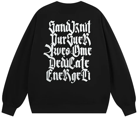 Sudadera Unisex Casual con Logo SandKnit Oversize y Cuello Redondo WW034256 Buy Sudadera Unisex Casual con Logo SandKnit Oversize y Cuello Redondo WW034256