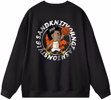 SandKnit Nick Young Printed Loose Fit Fleece Pullover Sweatshirt Unisex WM011025 SandKnit Nick Young Printed Loose Fit Fleece Pullover Sweatshirt Unisex WM011025