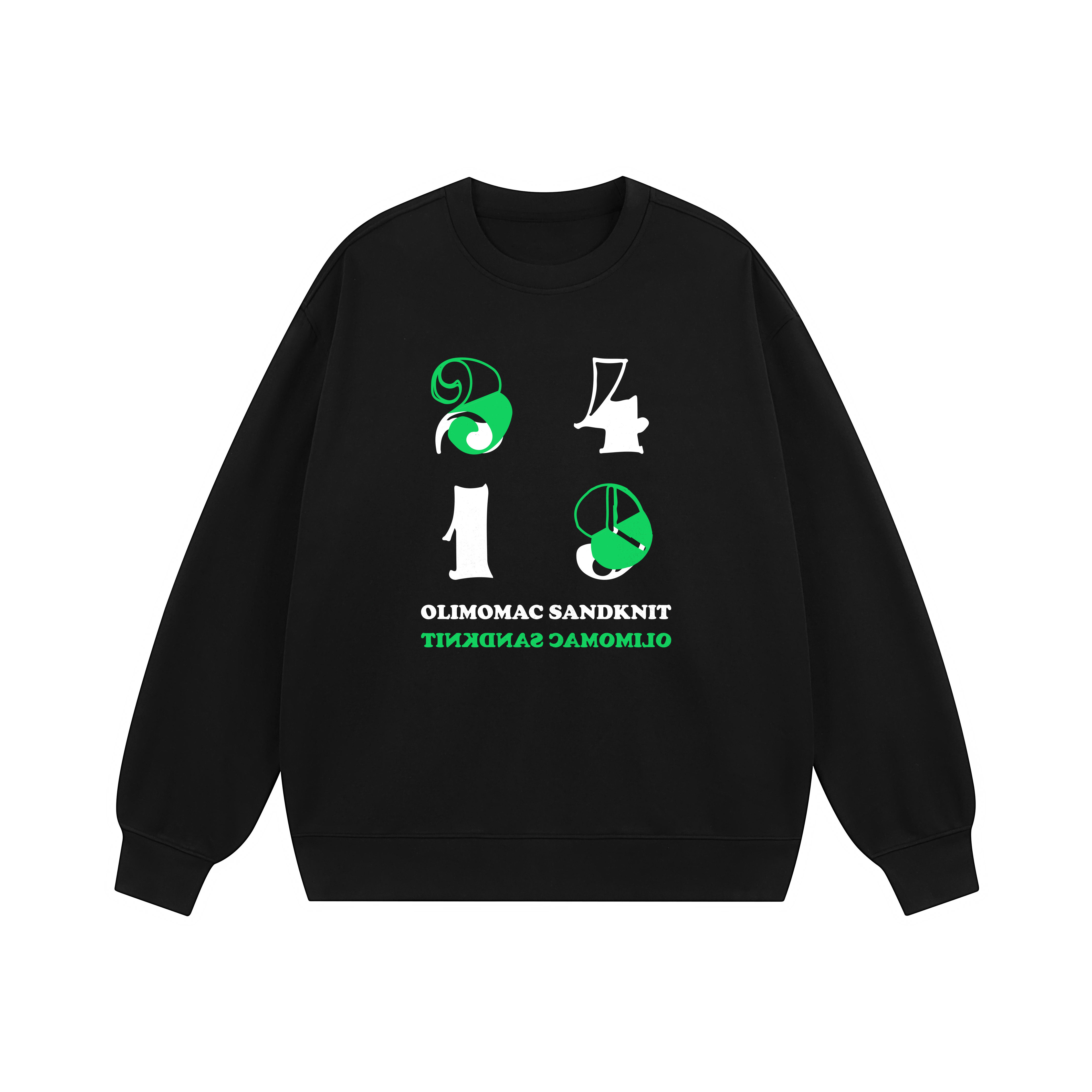 SandKnit Oversized Graphic Crewneck Sweatshirt - Unisex Casual Wear SO-233439
