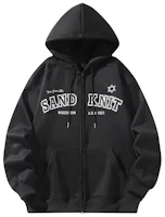 SandKnit Oversized Hexagon Logo Letter Print Hoodie - Unisex Casual Streetwear YX-1820-YH716 SandKnit Oversized Hexagon Logo Letter Print Hoodie - Unisex Casual Streetwear YX-1820-YH716