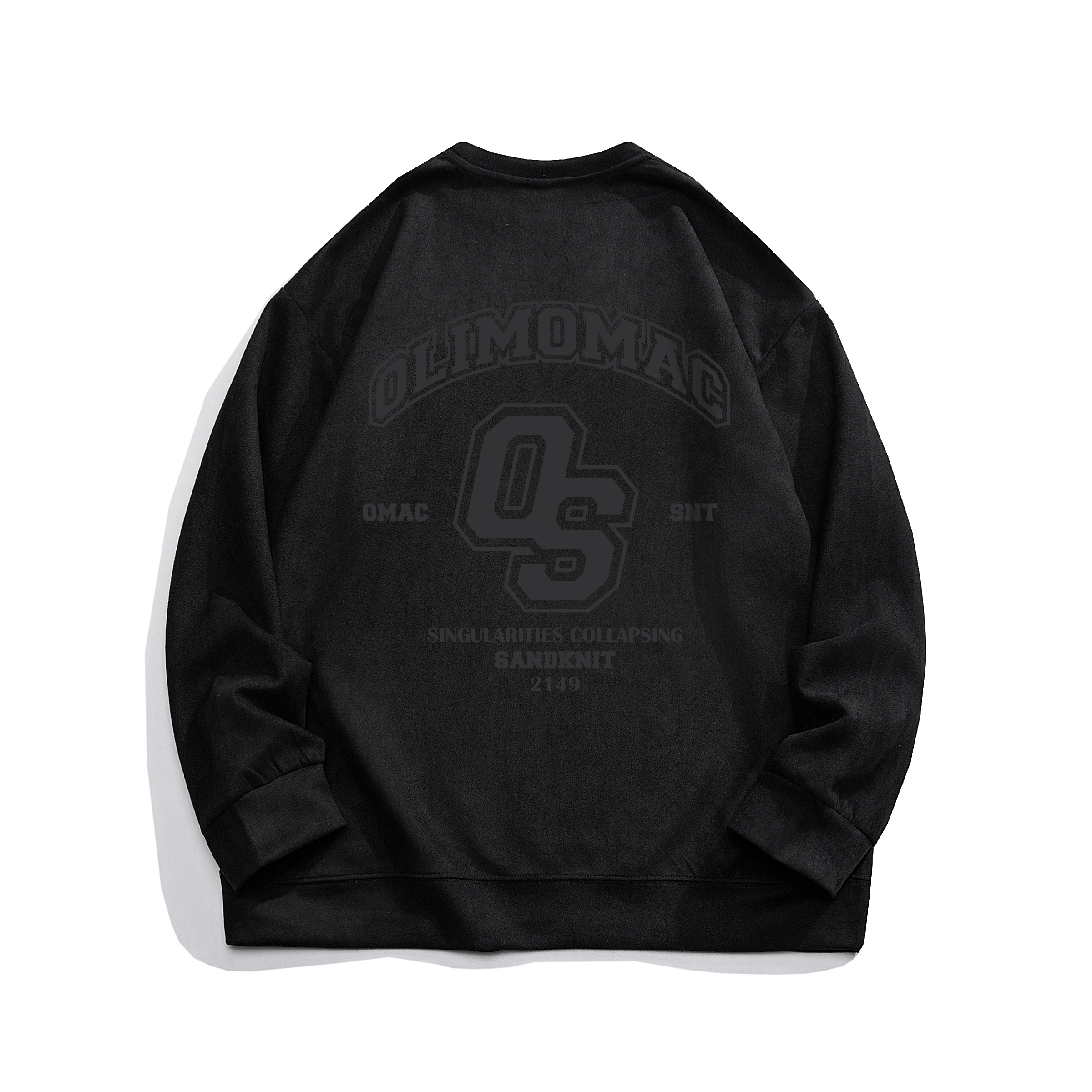 SandKnit Oversized Letter Print Crewneck Sweatshirt - Unisex Casual Sportswear SO-233437