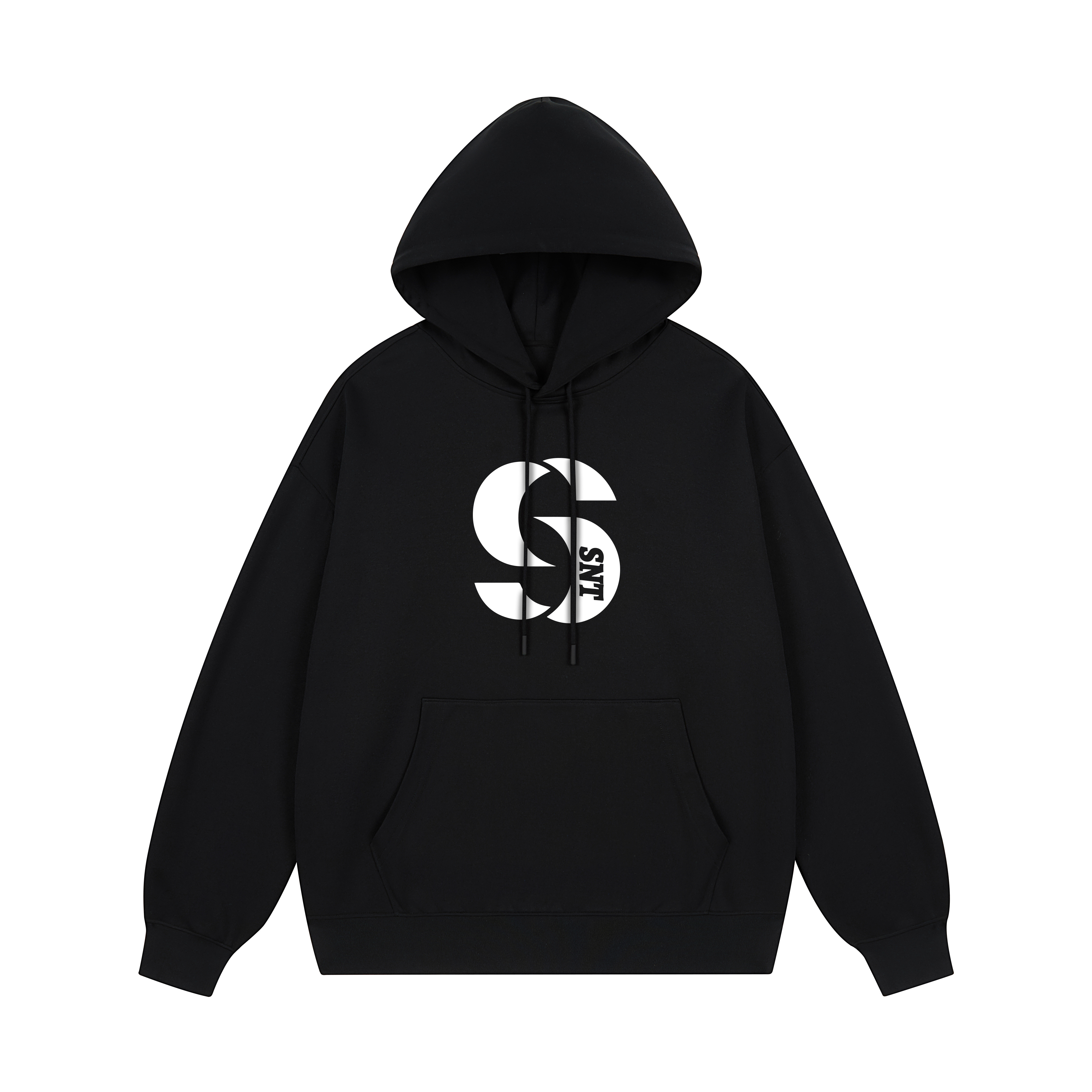 SandKnit Oversized Streetwear Logo Hoodie - Unisex Casual Pullover YX-1819YH552