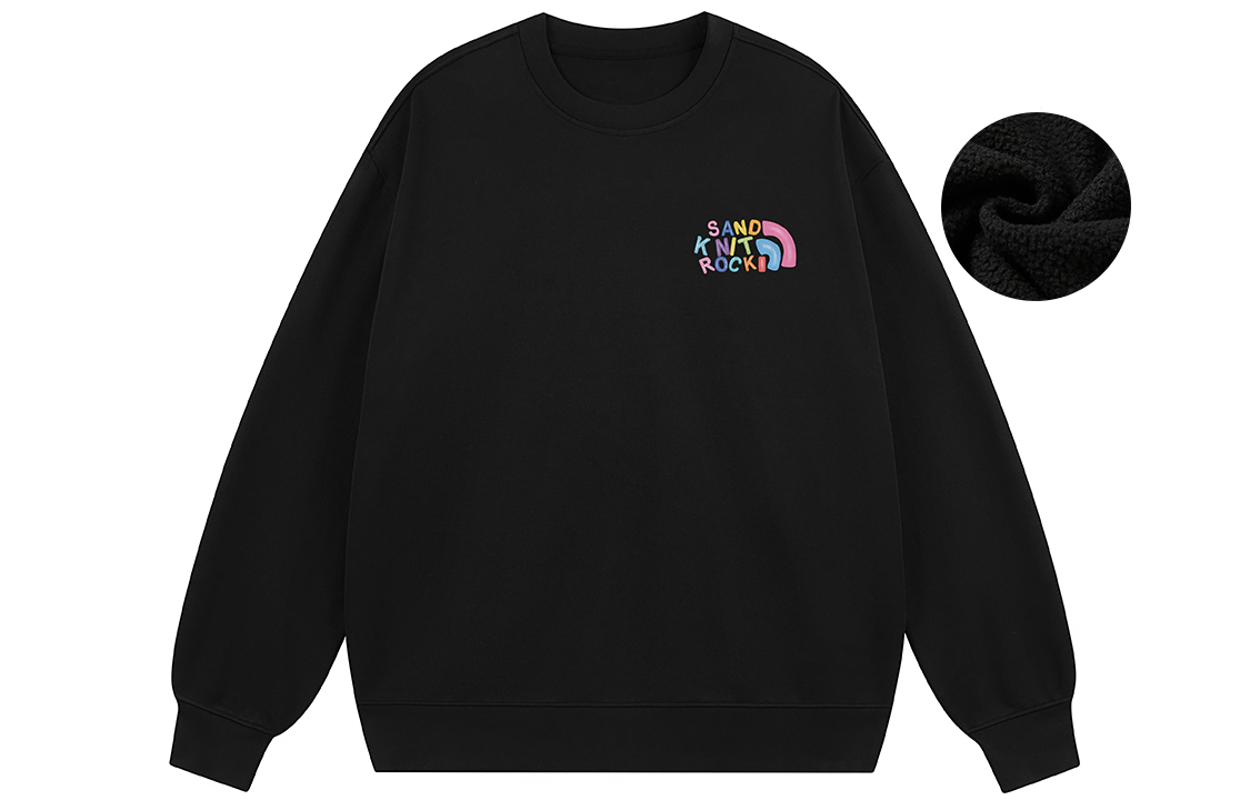 SandKnit Rainbow Logo Print Oversized Crewneck Sweatshirt - Unisex WW034325