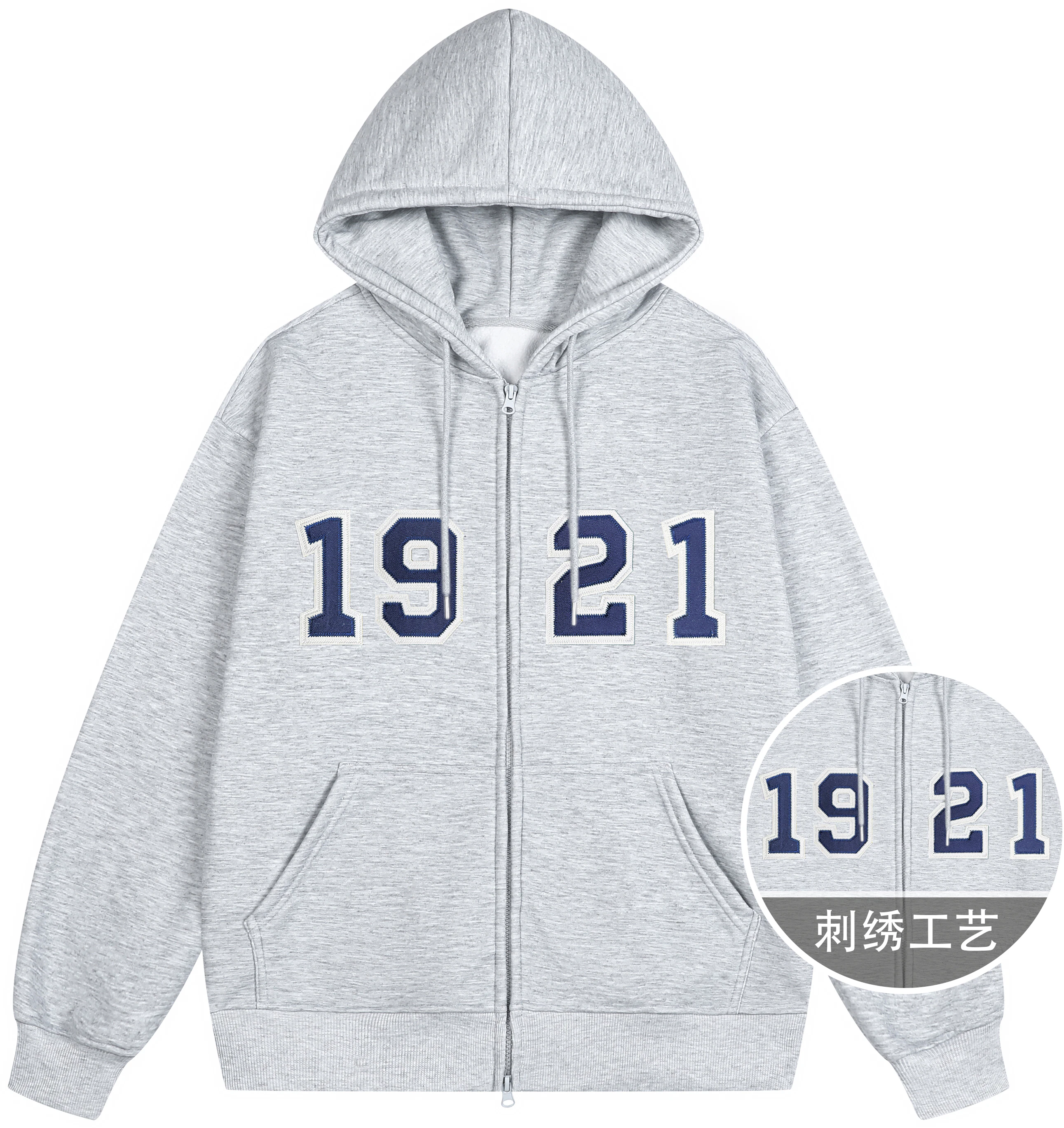 sand-knit-retro-3-d-print-loose-fit-fleece-zip-hoodie-unisex-yx-233388