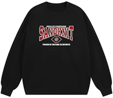 SandKnit Retro Logo Oversized Casual Crewneck Sweatshirt Unisex Long Sleeve WW034196 SandKnit Retro Logo Oversized Casual Crewneck Sweatshirt Unisex Long Sleeve WW034196