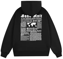 SandKnit Retro Newspaper Print Oversized Hoodie Zip-Up Jacket-Unisex Casual Wear WW034227 SandKnit Retro Newspaper Print Oversized Hoodie Zip-Up Jacket-Unisex Casual Wear WW034227