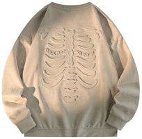 SandKnit Retro Skull Letter Logo Oversized Pullover Sweatshirt Unisex Casual Style SO-829YH573 SandKnit Retro Skull Letter Logo Oversized Pullover Sweatshirt Unisex Casual Style SO-829YH573