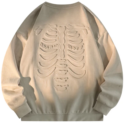 Sudadera Unisex Oversize Estilo Retro con Logo de Calavera y Letras SandKnit SO-829YH573 Buy Sudadera Unisex Oversize Estilo Retro con Logo de Calavera y Letras SandKnit SO-829YH573