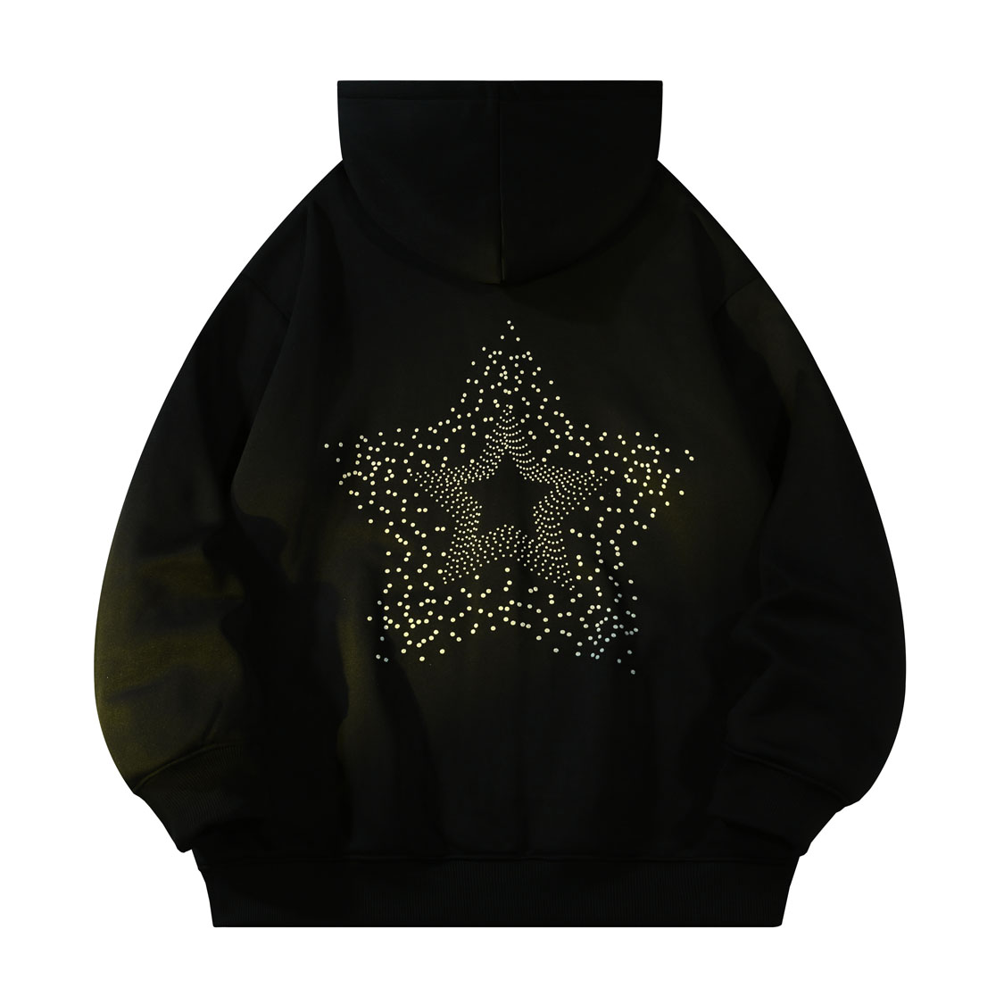 SandKnit Star Diamond Logo Oversized Hoodie Jacket - Unisex Trendy Design YX-1820YH633