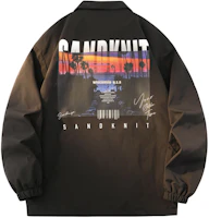 SandKnit Sunset Landscape Logo Casual Coach Jacket - Unisex. YX-233423 SandKnit Sunset Landscape Logo Casual Coach Jacket - Unisex. YX-233423