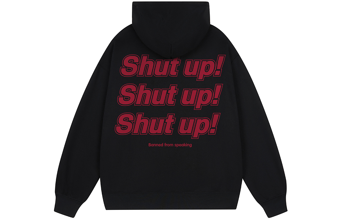 SandKnit Unisex Basic Pullover Hoodie with Bold Logo Print on Back. WW034261