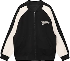 SandKnit Unisex Casual Loose Fit Colorblock Baseball Jacket YX-233455 SandKnit Unisex Casual Loose Fit Colorblock Baseball Jacket YX-233455