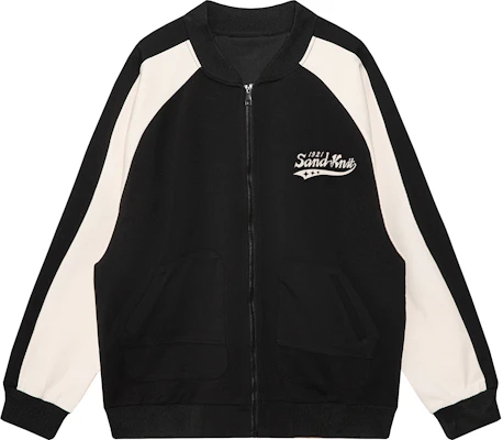 サンドニット ユニセックス カジュアル ルーズフィット カラーブロック 野球ジャケット YX-233455 Buy サンドニット ユニセックス カジュアル ルーズフィット カラーブロック 野球ジャケット YX-233455