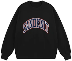 SandKnit Unisex Oversized Sweatshirt with Arched Logo Print. WW034267 SandKnit Unisex Oversized Sweatshirt with Arched Logo Print. WW034267