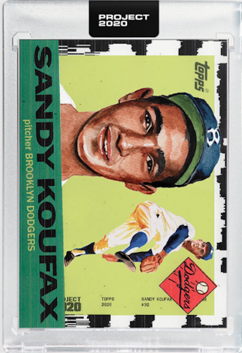 Sandy Koufax 1955 Topps Project 2020 Jacob Rochester  /1135 #2